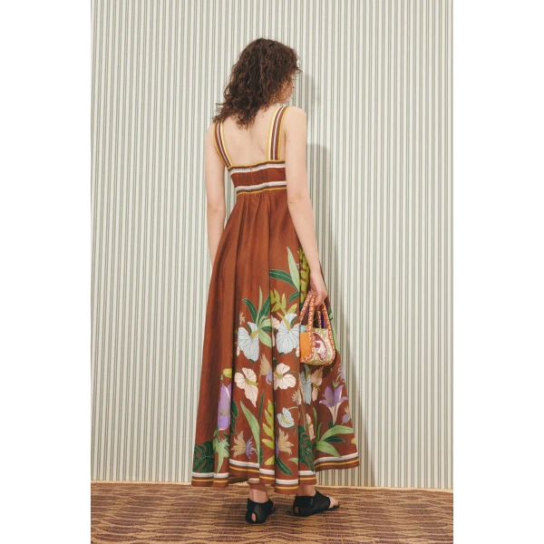 Alemais Alfie Twist Sundress  Sustainable Dresses with Alemais print - Coveti Australian Designer