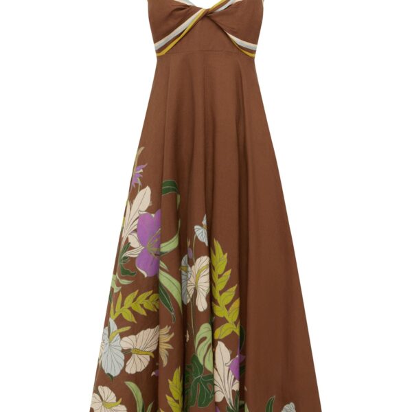 Alemais Alfie Twist Sundress  Sustainable Dresses with Alemais print - Coveti Australian Designer