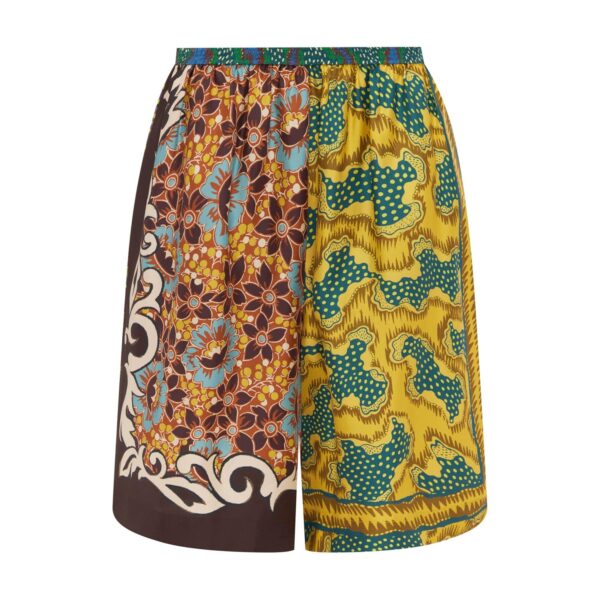 Alemais Arnie Silk Short  Sustainable Shorts with Alemais print - Coveti Australian Designer