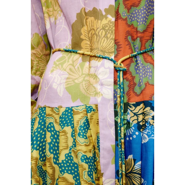Alemais Arnie Spliced Shirtdress  Sustainable Dresses with Alemais print - Coveti Australian Designer