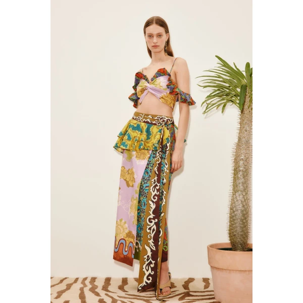 Alemais Arnie Top  Sustainable Tops with Alemais print - Coveti Australian Designer