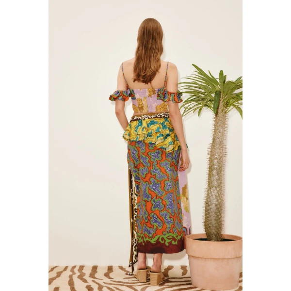 Alemais Arnie Top  Sustainable Tops with Alemais print - Coveti Australian Designer
