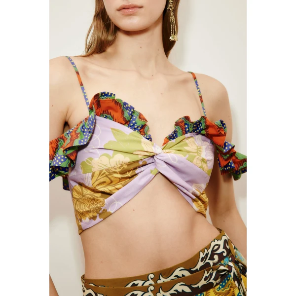 Alemais Arnie Top  Sustainable Tops with Alemais print - Coveti Australian Designer