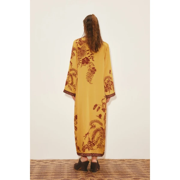 Alemais Banana Blossom Silk Shirtdress Dress, view 4