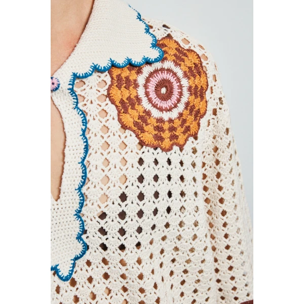 Alemais Elma Cream Mini Dress  Sustainable Dresses with Alemais print - Coveti Australian Designer