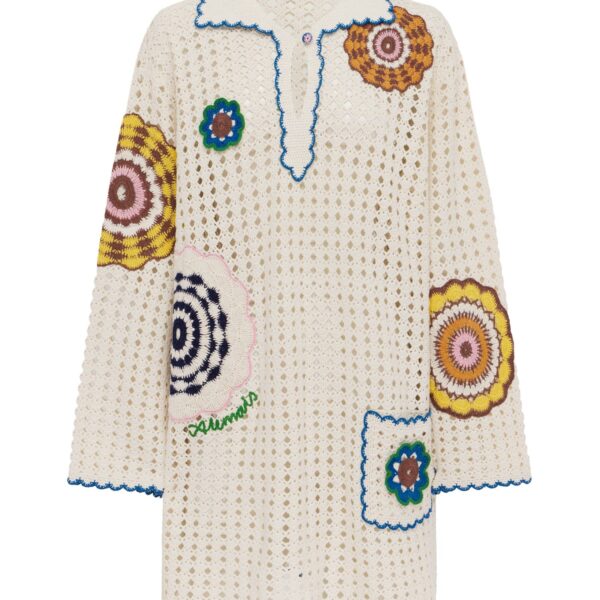 Alemais Elma Cream Mini Dress  Sustainable Dresses with Alemais print - Coveti Australian Designer