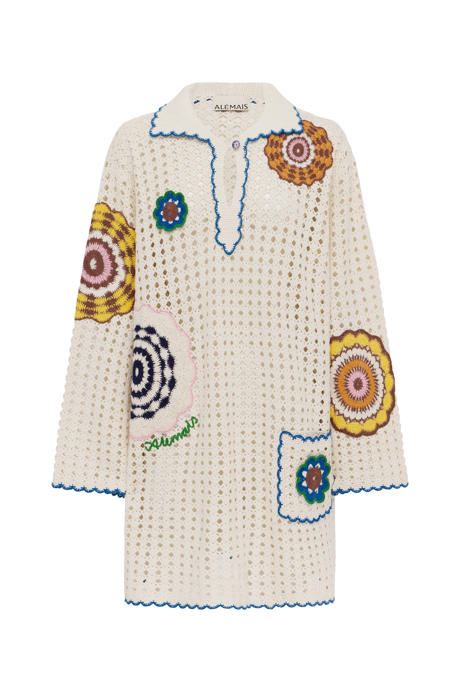 Alemais Elma Cream Mini Dress