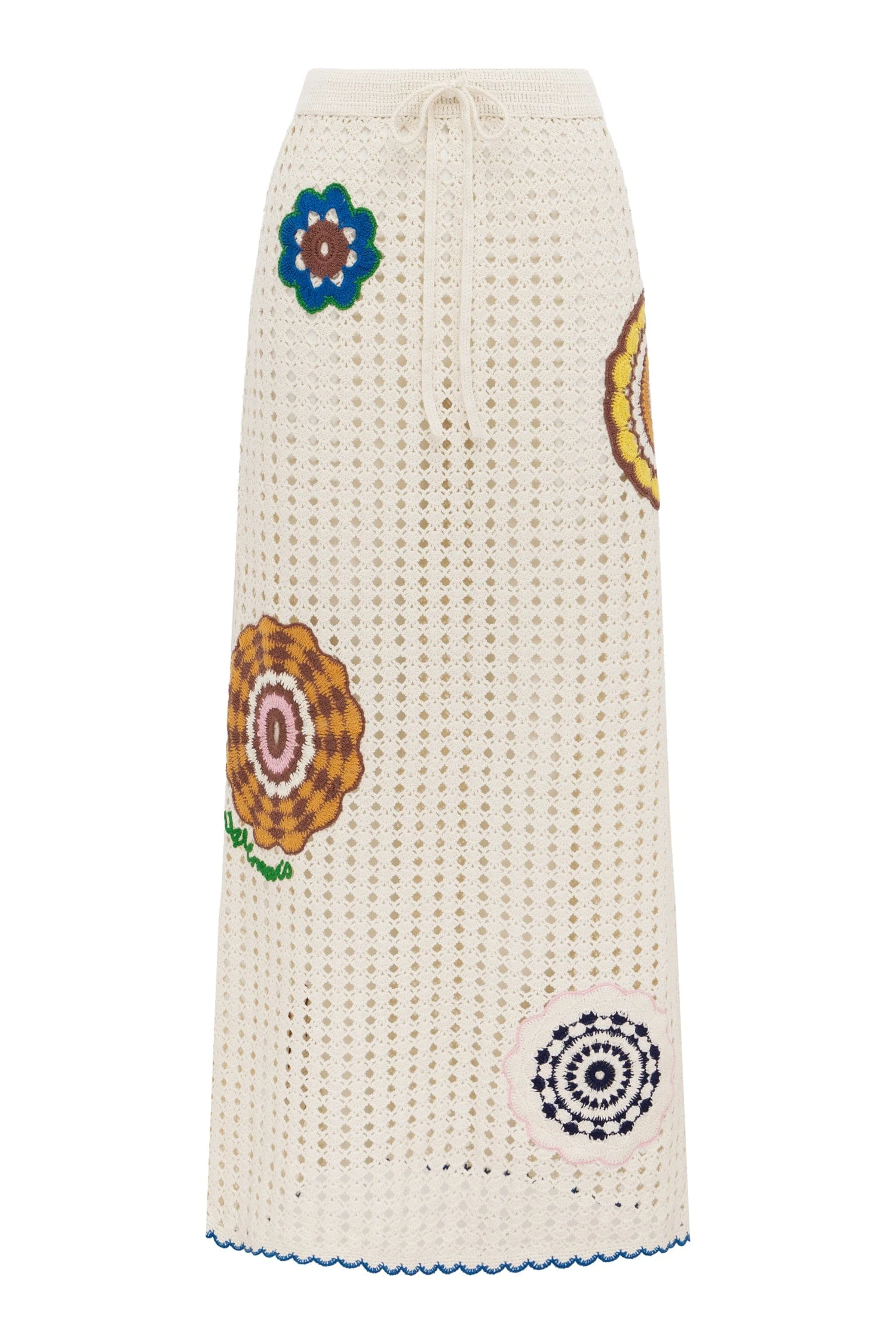 Elma Cream Skirt by Alemais - Skirts Alemais Elma Cream Skirt Sustainable Skirts with Alemais print - Coveti Australian Designer