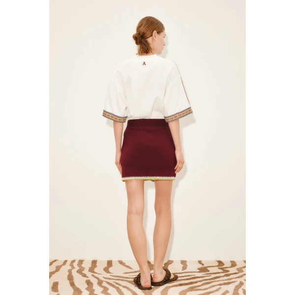 Alemais Jasper Knit Skirt  Sustainable Skirts with Alemais print - Coveti Australian Designer