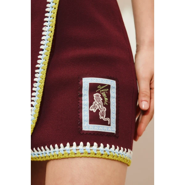 Alemais Jasper Knit Skirt  Sustainable Skirts with Alemais print - Coveti Australian Designer