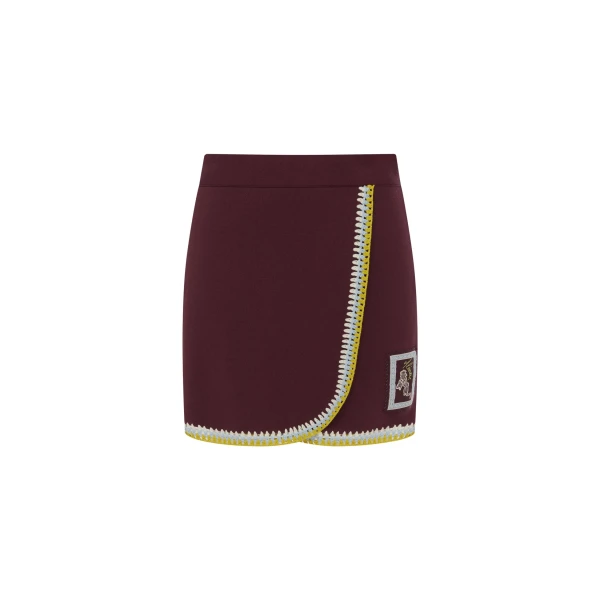 Alemais Jasper Knit Skirt  Sustainable Skirts with Alemais print - Coveti Australian Designer