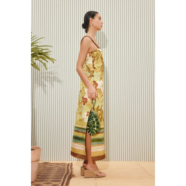 Alemais Maxi Midi Dress  Sustainable Dresses with Alemais print - Coveti Australian Designer