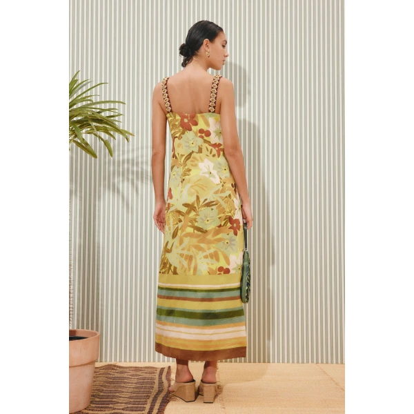 Alemais Maxi Midi Dress  Sustainable Dresses with Alemais print - Coveti Australian Designer