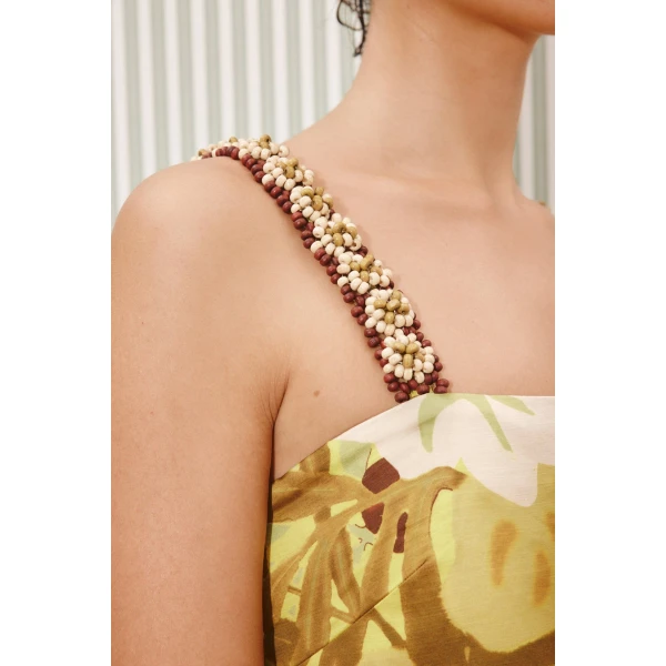 Alemais Maxi Midi Dress  Sustainable Dresses with Alemais print - Coveti Australian Designer