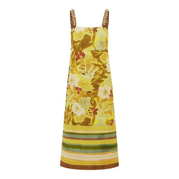Alemais Maxi Midi Dress  Sustainable Dresses with Alemais print - Coveti Australian Designer