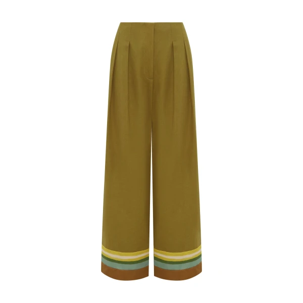Alemais Maxi Pant  Sustainable Pants with Alemais print - Coveti Australian Designer