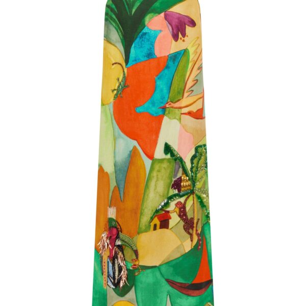 Alemais Mokshini Embellished Midi Dress  Sustainable Dresses with Alemais print - Coveti Australian Designer