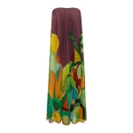 Alemais Mokshini Silk Gown  Sustainable Dresses with Alemais print - Coveti Australian Designer