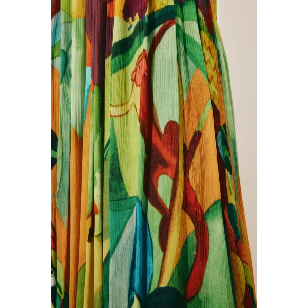 Alemais Mokshini Silk Gown  Sustainable Dresses with Alemais print - Coveti Australian Designer
