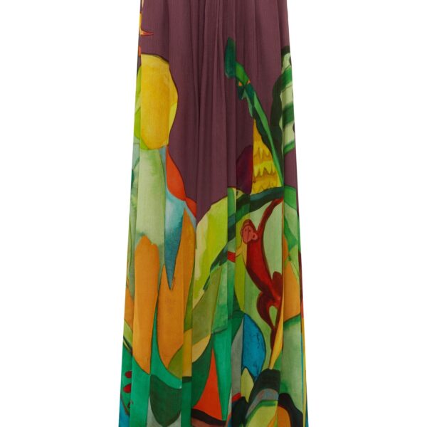 Alemais Mokshini Silk Gown  Sustainable Dresses with Alemais print - Coveti Australian Designer