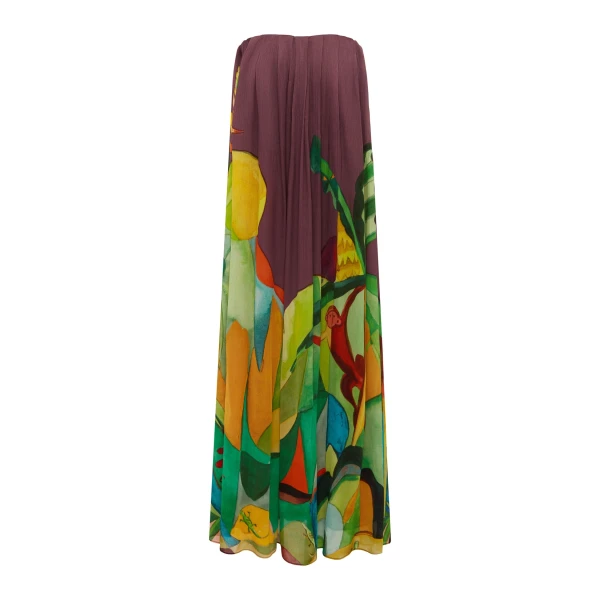Alemais Mokshini Silk Gown  Sustainable Dresses with Alemais print - Coveti Australian Designer
