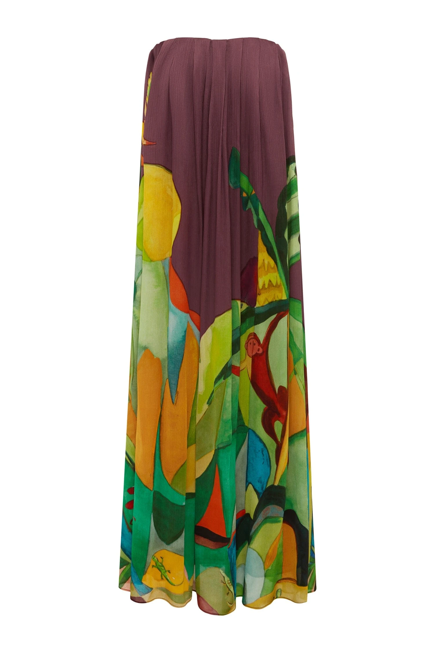 Mokshini Silk Gown by Alemais - Dresses Alemais Mokshini Silk Gown Sustainable Dresses with Alemais print - Coveti Australian Designer