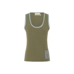 Alemais Ramon Tank Sage  Sustainable Tops with Alemais print - Coveti Australian Designer