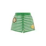 Alemais Sundae Green Short  Sustainable Shorts with Alemais print - Coveti Australian Designer