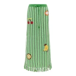 Alemais Sundae Green Skirt  Sustainable Skirts with Alemais print - Coveti Australian Designer