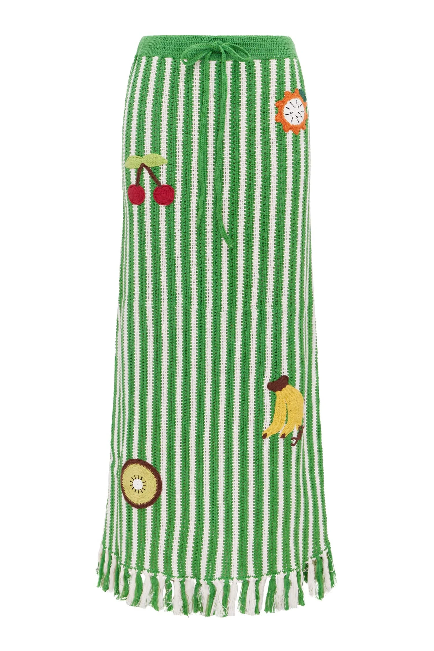 Sundae Green Skirt by Alemais - Skirts Alemais Sundae Green Skirt Sustainable Skirts with Alemais print - Coveti Australian Designer