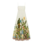Alemais Toucan Tango Midi Dress  Sustainable Dresses with Alemais print - Coveti Australian Designer