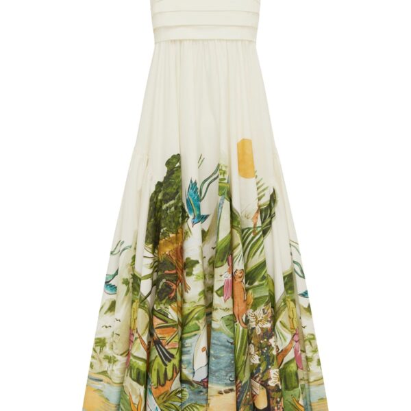 Alemais Toucan Tango Midi Dress  Sustainable Dresses with Alemais print - Coveti Australian Designer