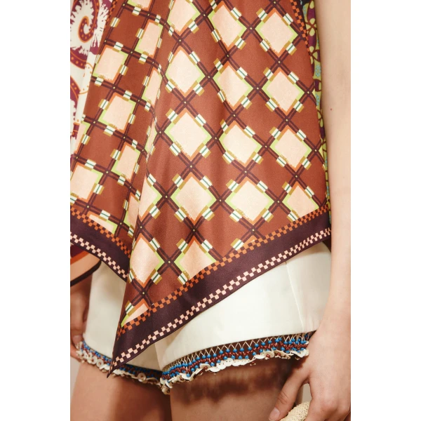 Alemais Wilson Silk Top  Sustainable Tops with Alemais print - Coveti Australian Designer