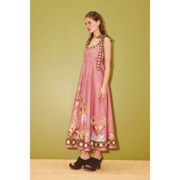 Alemais Zuri Ballet Sundress  Sustainable Dresses with Alemais print - Coveti Australian Designer