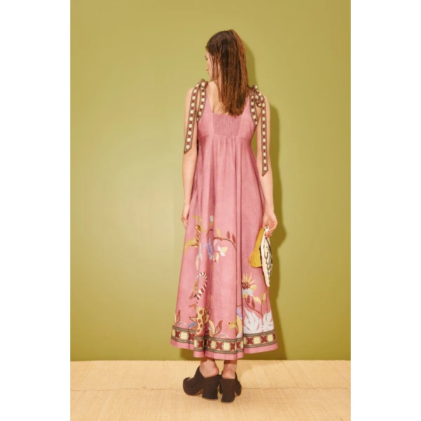 Alemais Zuri Ballet Sundress  Sustainable Dresses with Alemais print - Coveti Australian Designer