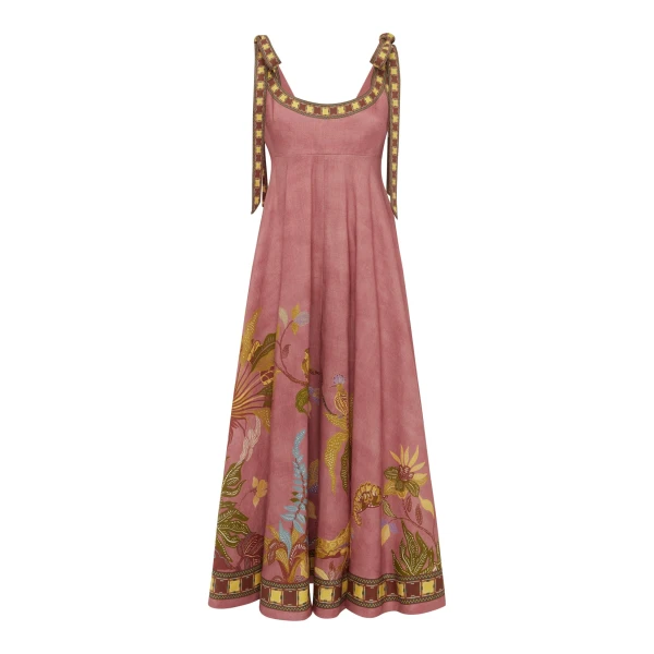 Alemais Zuri Ballet Sundress  Sustainable Dresses with Alemais print - Coveti Australian Designer