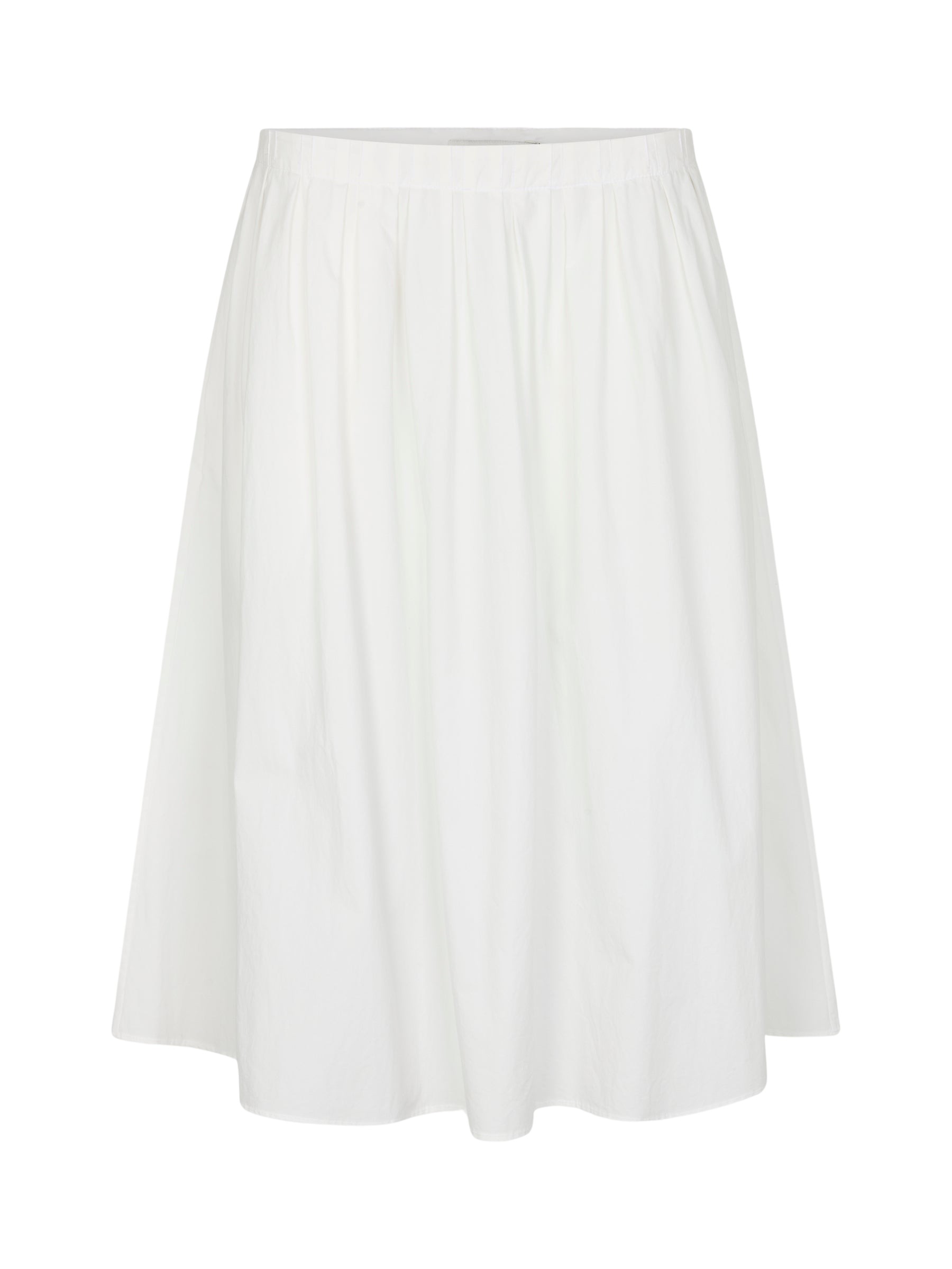 Bassike Crushed Cotton Gathered Skirt