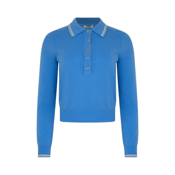 Long Sleeve Polo Knit