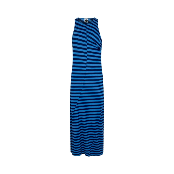 Stripe Asymmetric Tank Dress