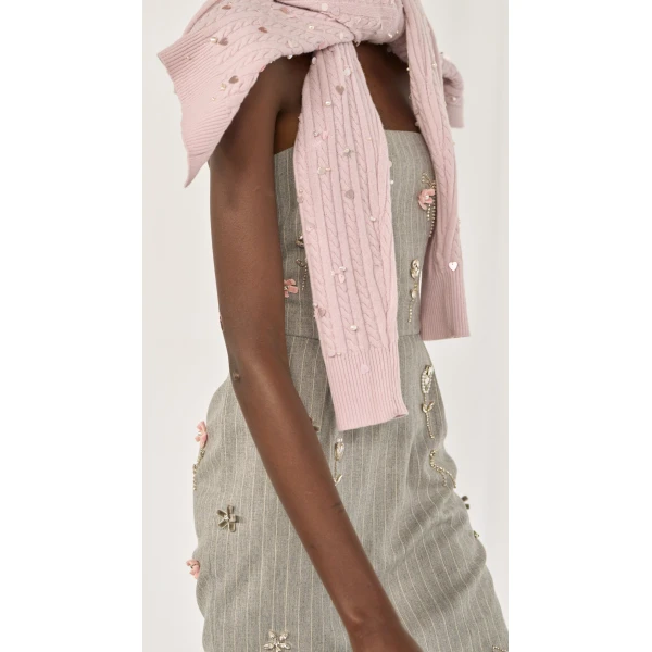 Bernadette Cardigan Gilberte Embroidered, view 3