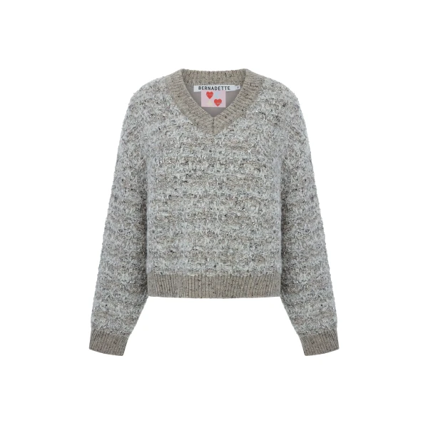 Bernadette Pull V-Neck Tweety Knit