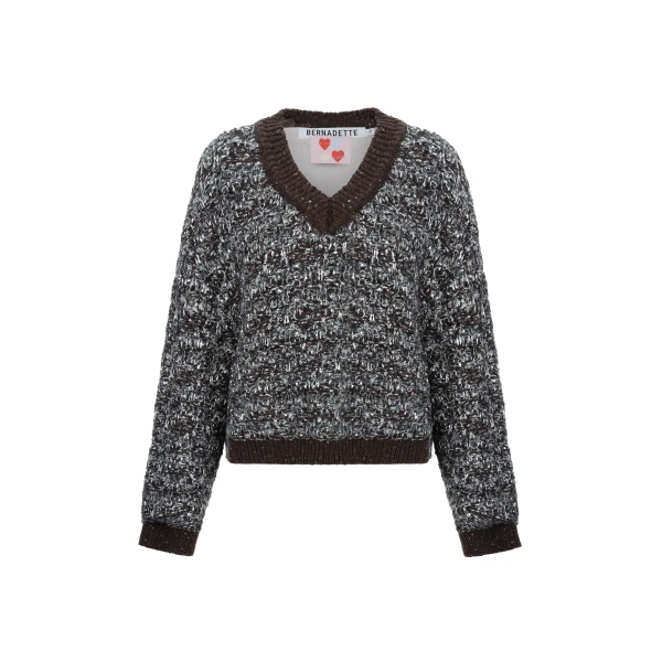 Bernadette Pull V-Neck Tweety Knit