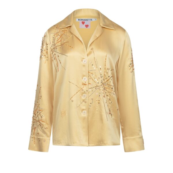 Bernadette Pyjama Blouse Louis Sequins Embroidered