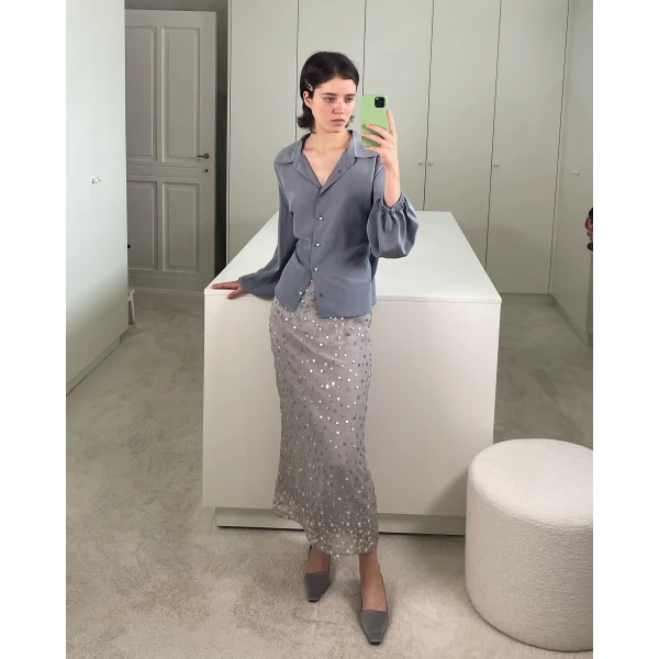 Bernadette Skirt Roxane Embroidered, view 4