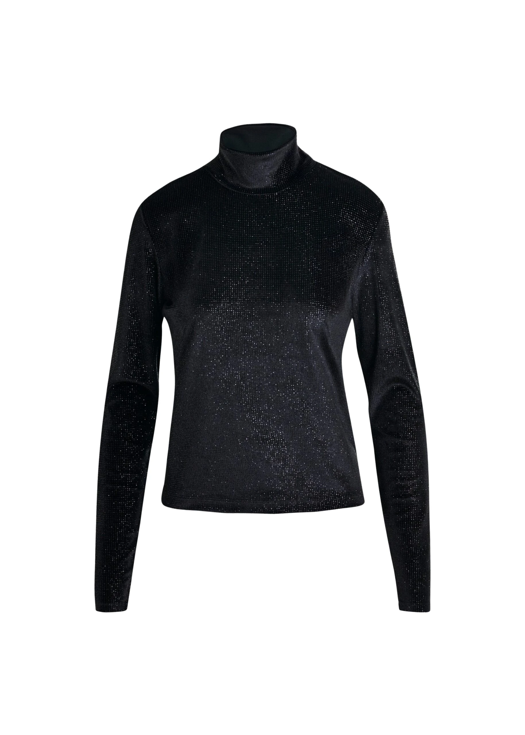 Essentiel Antwerp Black stretch-jersey turtleneck top - Essentiel Antwerp Tops - Colorful Belgian Design - Shop at Coveti
