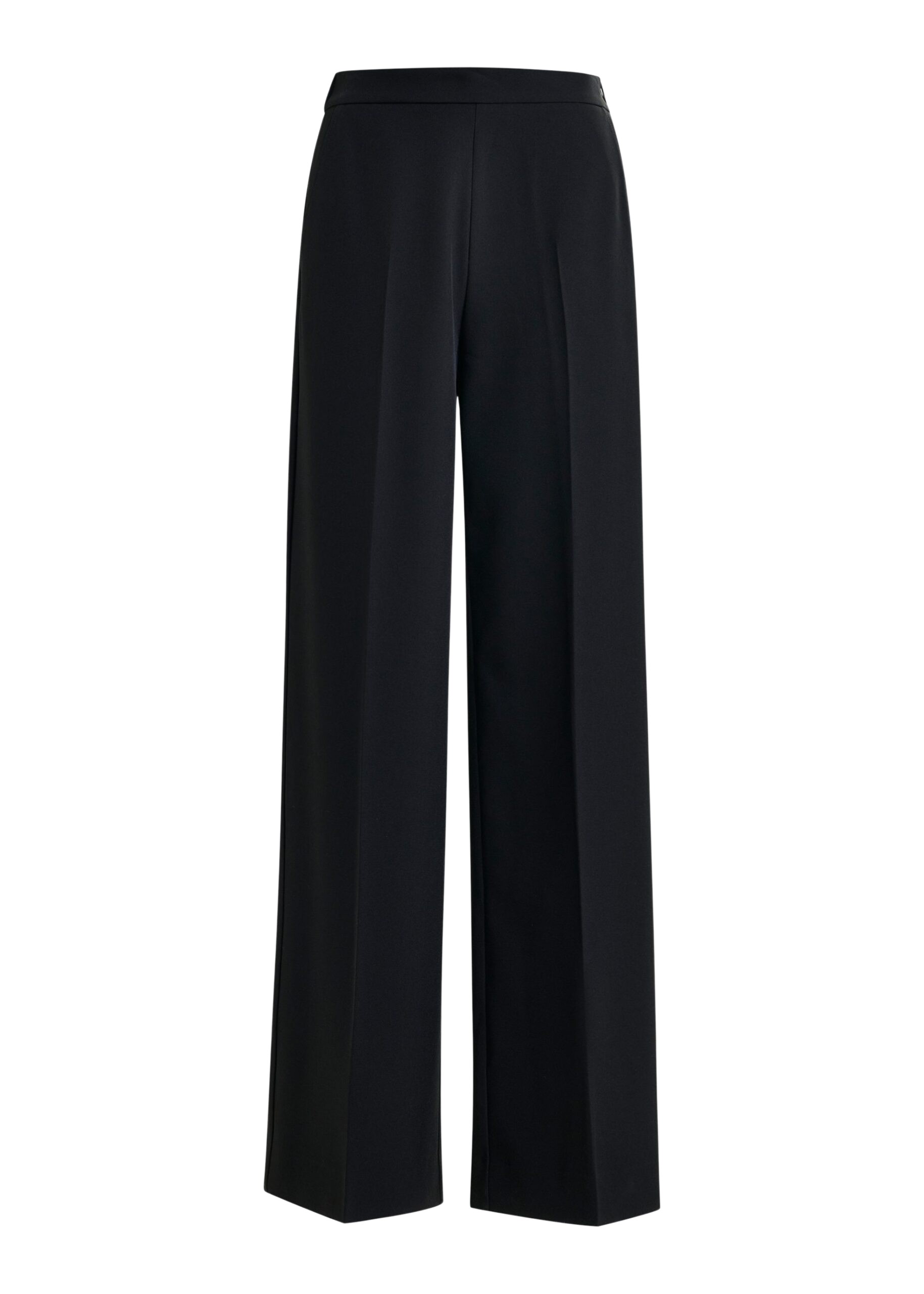 Essentiel Antwerp Black wide-leg pants with pressed crease