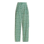 Essentiel Antwerp Blue and beige barrel-leg printed pants - Essentiel Antwerp Pants - Colorful Belgian Design - Shop at Coveti