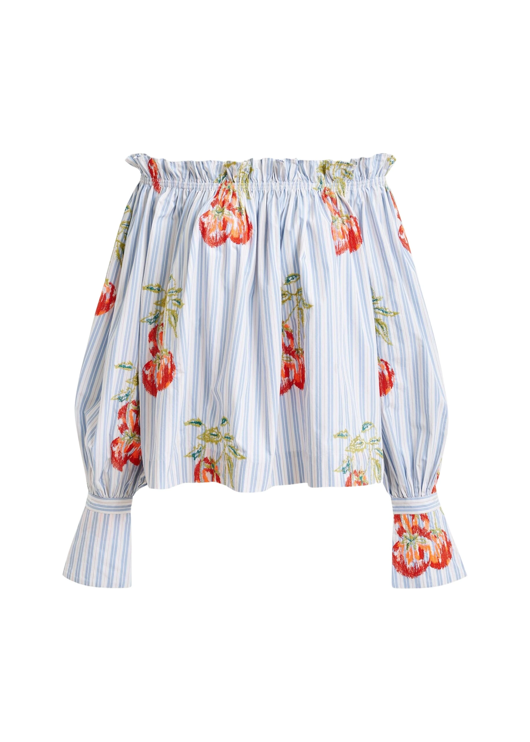Blue-white-and-burned-orange-striped-off-the-shoulder-shirt-with-embroidery-Essentiel-Antwerp-Shirts-scaled34177_nobg Essentiel Antwerp Blue