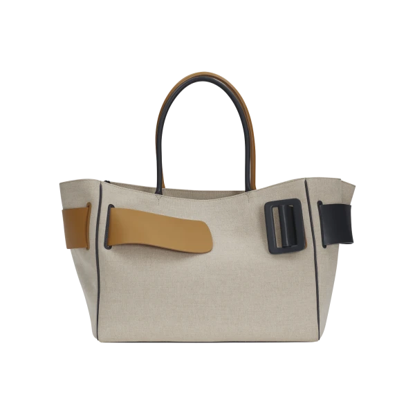 Bobby Weekend Soft, Canvas, Color Block, Natural Peanut Butter Marine