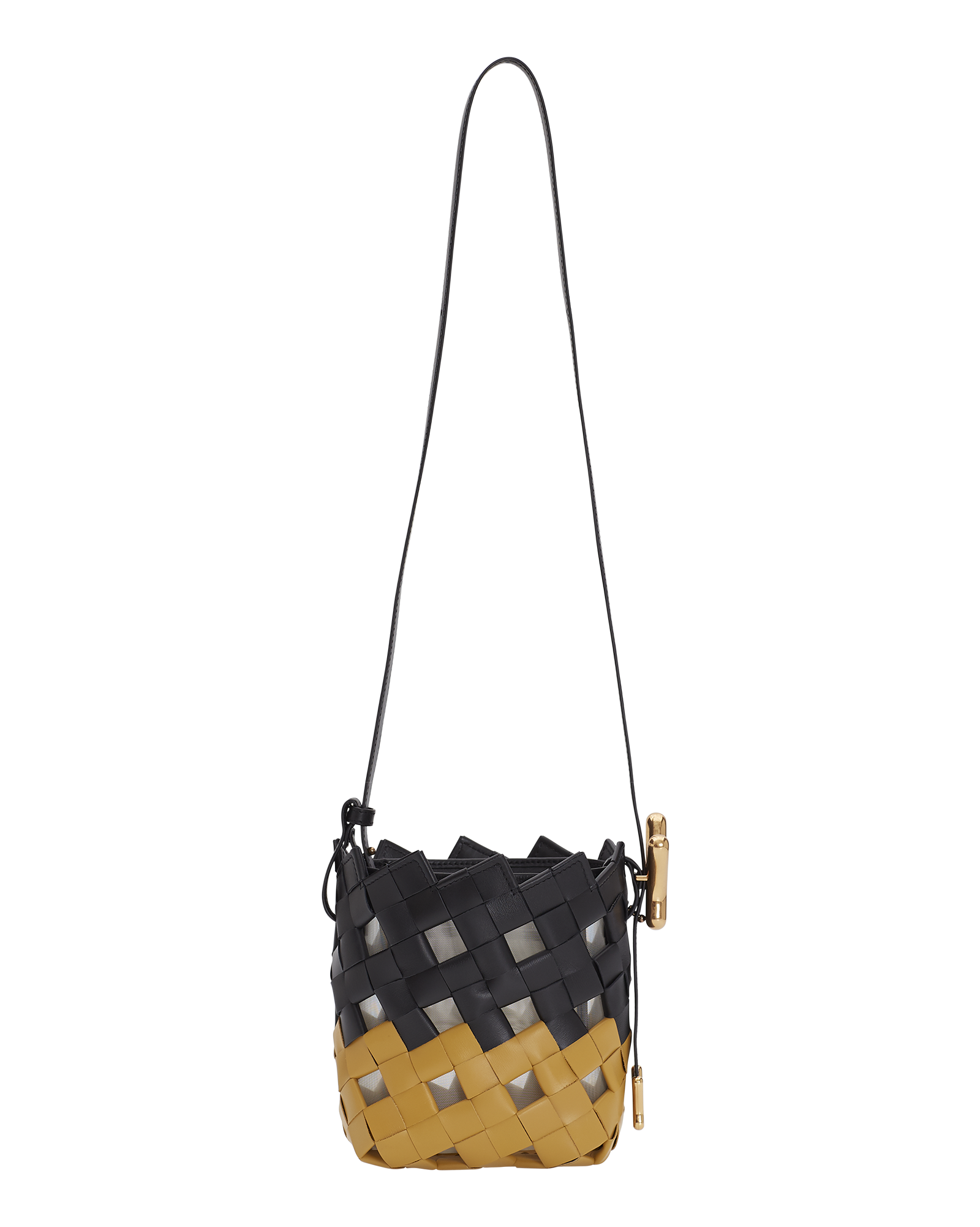 BOYY YY Bucket Woven, Color Block, Amber Black